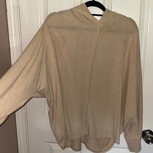 Casual oversized hooded sweatshirt